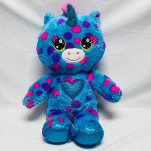 Build A Bear Heartables Unicorn Land Bubbles Plush Toy 18" Stuffed Animal